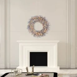36" Warm White Dura-Lit® LED Platinum Fir Wreath 7 36" Warm White Dura-Lit® LED Platinum Fir Wreath -Northlight Sale Store D575231S 2