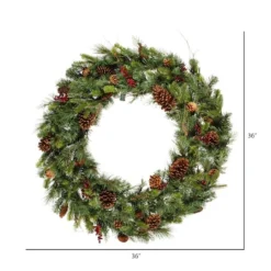 36" Cibola Mixed Berry Wreath -Northlight Sale Store D575236S 3