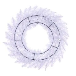 24" Sparkle White Spruce Wreath -Northlight Sale Store D575242S 3