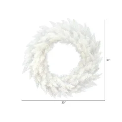 30" Sparkle White Spruce Wreath 9 30" Sparkle White Spruce Wreath -Northlight Sale Store D575243S 4