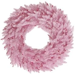 36" Pink Fir Wreath