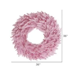 36" Pink Fir Wreath -Northlight Sale Store D575259S 2