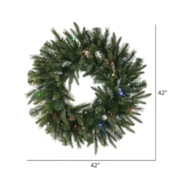 36" Multicolor Dura-Lit® LED Cashmere Wreath -Northlight Sale Store D575265S 3