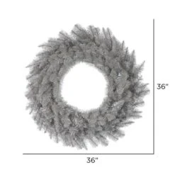 36" Platinum Fir Wreath 7 36" Platinum Fir Wreath -Northlight Sale Store D575278S 3