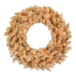 30" Clear Dura-Lit® Gold Fir Wreath