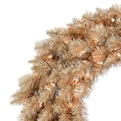 30" Clear Dura-Lit® Gold Fir Wreath -Northlight Sale Store D575279S 3