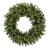 24" Warm White LED Bangor Mixed Pine Artificial Christmas Wreath