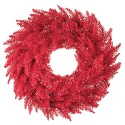 30" Unlit Red Fir Artificial Christmas Wreath