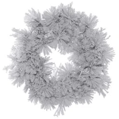 48" Unlit Flocked Alberta Artificial Christmas Wreath