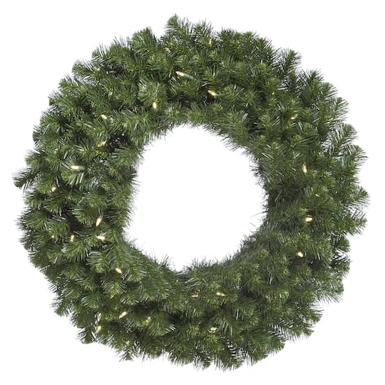 24" Douglas Fir Wreath, Warm White LED Mini Lights 1 24" Douglas Fir Wreath, Warm White LED Mini Lights