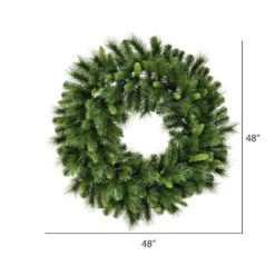 48" Unlit Bangor Mixed Pine Artificial Christmas Wreath -Northlight Sale Store D575332S 3