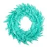 24" Unlit Aqua Fir Artificial Christmas Wreath