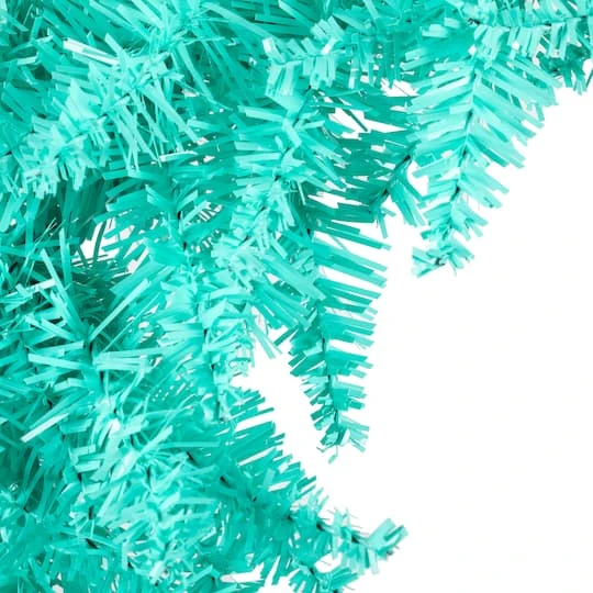 24" Unlit Aqua Fir Artificial Christmas Wreath 3 24" Unlit Aqua Fir Artificial Christmas Wreath - Image 3