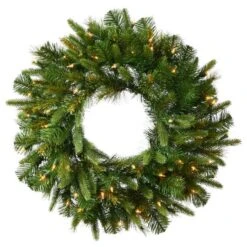 48" LED Cashmere Artificial Christmas Wreath