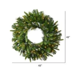 48" LED Cashmere Artificial Christmas Wreath -Northlight Sale Store D575353S 2