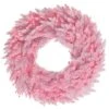 30" Pink LED Lights Light Pink Fir Artificial Christmas Wreath
