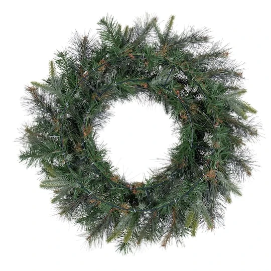 24" Cashmere Artificial Christmas Wreath 4 24" Cashmere Artificial Christmas Wreath - Image 4