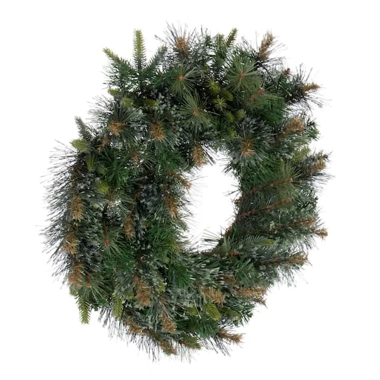 24" Cashmere Artificial Christmas Wreath 5 24" Cashmere Artificial Christmas Wreath - Image 5