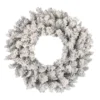 36" Frosted Silver Artificial Christmas Wreath
