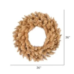 36" Gold Fir Artificial Christmas Wreath -Northlight Sale Store D575398S 3