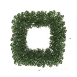 24" Oregon Fir Artificial Christmas Square Wreath -Northlight Sale Store D575401S 2