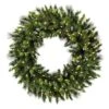 30" White Mini LED Lights Bangor Mixed Pine Artificial Christmas Wreath