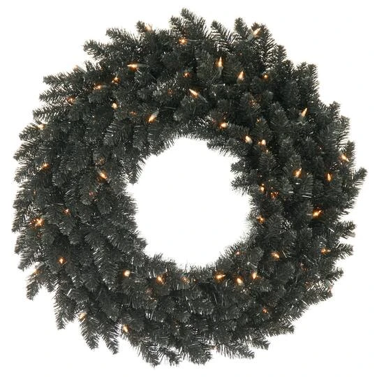 48" Black Fir Christmas Wreath 2 48" Black Fir Christmas Wreath - Image 2
