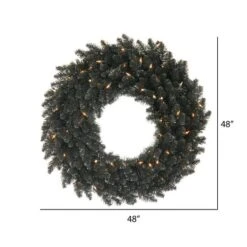 48" Black Fir Christmas Wreath 5 48" Black Fir Christmas Wreath -Northlight Sale Store D575458S 2