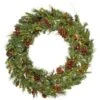 36" Pre-Lit Cibola Mixed Berry Christmas Wreath, Warm White LED Lights