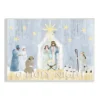 Stupell Industries Nativity Barn Stable Christmas Holiday Wall Plaque