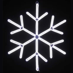18" Neon Style Lighted Snowflake Wall Accent 11 18" Neon Style Lighted Snowflake Wall Accent -Northlight Sale Store D619770S 14