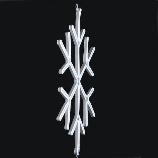 18" Neon Style Lighted Snowflake Wall Accent 5 18" Neon Style Lighted Snowflake Wall Accent - Image 5