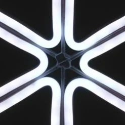 18" Neon Style Lighted Snowflake Wall Accent 15 18" Neon Style Lighted Snowflake Wall Accent -Northlight Sale Store D619770S 18