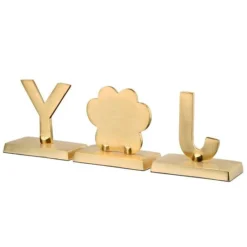 5" Silver Sparkle JOY Stocking Holders, 3ct. -Northlight Sale Store D619830S 17