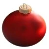 Whitehurst 4ct. 5" Matte Glass Ball Ornaments Red Matte
