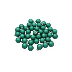 Whitehurst 40ct. 1.25" Matte Glass Ball Ornaments Green Matte -Northlight Sale Store D623185S 12