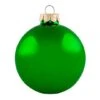 Whitehurst 4ct. 4.75" Glossy Glass Ball Ornaments Green Shiny
