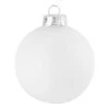 Whitehurst 40ct. 1.25" Matte Glass Ball Ornaments Snow White Matte