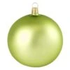 Whitehurst 40ct. 1.25" Matte Glass Ball Ornaments Lime Matte