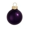 Whitehurst 4ct. 4.75" Glossy Glass Ball Ornaments Purple Shiny