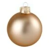 Whitehurst 4ct. 5" Matte Glass Ball Ornaments Champagne Matte