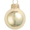 Whitehurst 4ct. 4.75" Glossy Glass Ball Ornaments Champagne Shiny