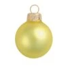 Whitehurst 40ct. 1.25" Matte Glass Ball Ornaments Yellow Matte