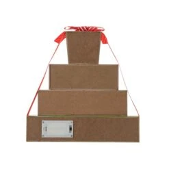 Glitzhome® 12" Lighted Wooden Christmas Gift Block Table Décor -Northlight Sale Store D652311S 8