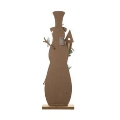 Glitzhome® 36'' Lighted Wooden Snowman Porch Décor -Northlight Sale Store D652321S 8