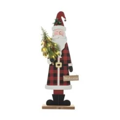 Glitzhome® 36'' Lighted Wooden Santa Porch Décor -Northlight Sale Store D652322S 1 1