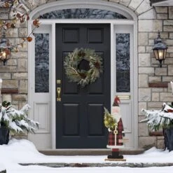 Glitzhome® 36'' Lighted Wooden Santa Porch Décor -Northlight Sale Store D652322S 4