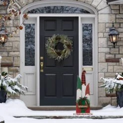 Glitzhome® 34.75'' Wooden Gnome Family Porch Décor -Northlight Sale Store D652323S 3