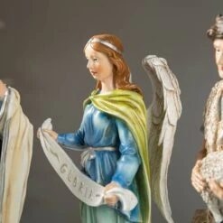 Glitzhome® Oversized Deluxe Blue Resin Nativity Figurine Set -Northlight Sale Store D652338S 7