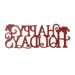 Glitzhome® 24'' HAPPY HOLIDAYS Metal Christmas Wall Décor 16 Glitzhome® 24'' HAPPY HOLIDAYS Metal Christmas Wall Décor -Northlight Sale Store D652347S 7